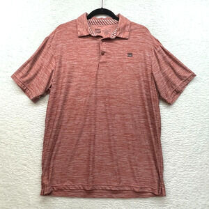 Three Sixty Six Shirt Mens Large Red Polo Golf Rugby Casual Dadcore Performance